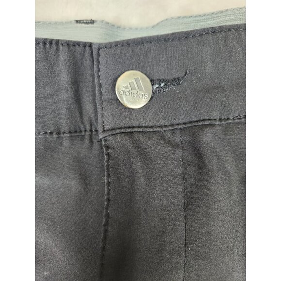 Adidas Golf Shorts Mens 52 Black Climalite Performance Chino 9.5" Inseam - Picture 4 of 16
